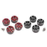 Max 1.9 Inch RC Crawler Metal Beadlock Wheel Rim for 1/10 RC Car Accessory black
