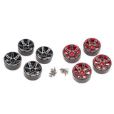 Max 1.9 Inch RC Crawler Metal Beadlock Wheel Rim for 1/10 RC Car Accessory black