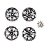 Max 1.9 Inch RC Crawler Metal Beadlock Wheel Rim for 1/10 RC Car Accessory black