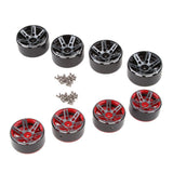Max 1.9 Inch RC Crawler Metal Beadlock Wheel Rim for 1/10 RC Car Accessory black