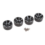 Max 1.9 Inch RC Crawler Metal Beadlock Wheel Rim for 1/10 RC Car Accessory black
