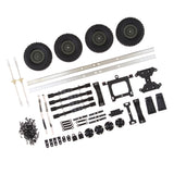 Max Maxb RC Car Trailer Chassis Assembly Kits for WPL 1/16 6WD Military Truck Parts