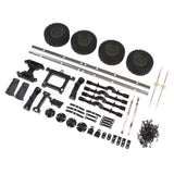 Max Maxb RC Car Trailer Chassis Assembly Kits for WPL 1/16 6WD Military Truck Parts