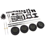 Max Maxb RC Car Trailer Chassis Assembly Kits for WPL 1/16 6WD Military Truck Parts