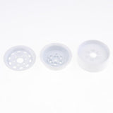 Max 4 Pack 1.9 Beadlock Wheels Rims for 1/10 RC Crawler White Circle