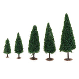 Max 10Pieces Model Tree Sand Table Building Micro Landscape Scenery Layout 6.5cm