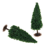 Max 10Pieces Model Tree Sand Table Building Micro Landscape Scenery Layout 6.5cm