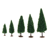 Max 10Pieces Model Tree Sand Table Building Micro Landscape Scenery Layout 11cm
