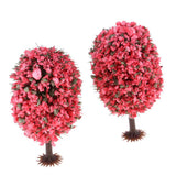 Max 10 Pieces Green Scenery Landscape Model Christmas Tree 4.5-10cm OH 6cm