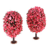 Max 10 Pieces Green Scenery Landscape Model Christmas Tree 4.5-10cm OH 6cm