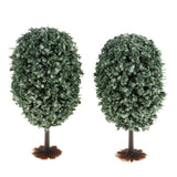 Max 10 Pieces Green Scenery Landscape Model Christmas Tree 4.5-10cm OL 8cm