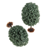 Max 10 Pieces Green Scenery Landscape Model Christmas Tree 4.5-10cm OL 8cm