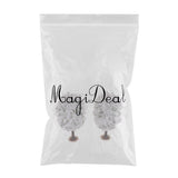 Max 10 Pieces Green Scenery Landscape Model Christmas Tree 4.5-10cm OB 6cm