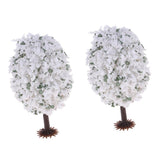 Max 10 Pieces Green Scenery Landscape Model Christmas Tree 4.5-10cm OB 6cm