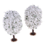 Max 10 Pieces Green Scenery Landscape Model Christmas Tree 4.5-10cm OB 6cm