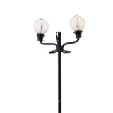 Max 3 Pieces Model Railway Led Lamppost Lamps Yard Street Lights HO Scale 6.8cm