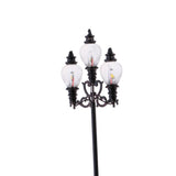 Max 3 Pieces Model Railway Led Lamppost Lamps Yard Street Lights HO Scale 8.9cm