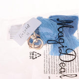 Max Tassel Pendant Key Chain Keyring Fringe Lady Bag Purse Car Keychains Blue