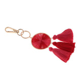 Max Tassel Pendant Key Chain Keyring Fringe Lady Bag Purse Car Keychains Red