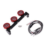 Max 3pieces 1/10 LED Light Bar for RC Car Traxxas TRX4 D90 Axial SCX10 Red