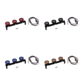 Max 3pieces 1/10 LED Light Bar for RC Car Traxxas TRX4 D90 Axial SCX10 Red