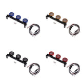 Max 3pieces 1/10 LED Light Bar for RC Car Traxxas TRX4 D90 Axial SCX10 Red