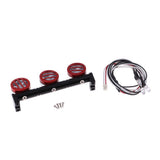 Max 3pieces 1/10 LED Light Bar for RC Car Traxxas TRX4 D90 Axial SCX10 Red