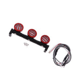 Max 3pieces 1/10 LED Light Bar for RC Car Traxxas TRX4 D90 Axial SCX10 Red