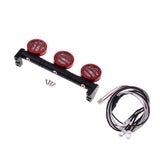 Max 3pieces 1/10 LED Light Bar for RC Car Traxxas TRX4 D90 Axial SCX10 Red
