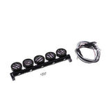Max 5pieces 1/10 LED Light Bar for RC Car Traxxas TRX4 D90 Axial SCX10 Black