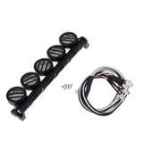 Max 5pieces 1/10 LED Light Bar for RC Car Traxxas TRX4 D90 Axial SCX10 Black