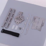 Max Metal Side Pedal Plate Chassis Protective Rearview Mirror for 1:10 RC TRX-4