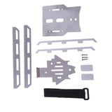 Max Metal Side Pedal Plate Chassis Protective Rearview Mirror for 1:10 RC TRX-4