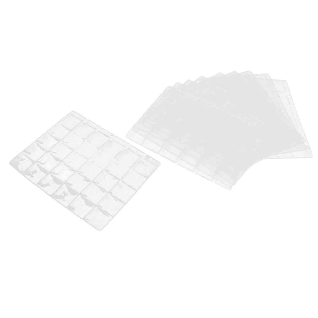 Max 10 Pages 300 Pockets Coin Holders Storage Collection Album Protector Sheets