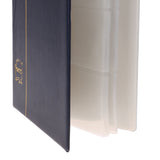 Max Home Decor Leather Paper Money Album 20 sheets Collection Books Blue