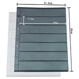 Max 10 Pages TACC Paper Money Banknotes Collection Black Album Holder 7 Pockets