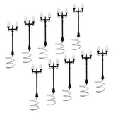 Max 10Pcs Model Courtyard Light  LED Street Lamps Lamppost  Style 4