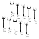 Max 10Pcs Model Courtyard Light  LED Street Lamps Lamppost  Style 4