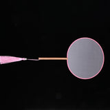 Max Chinese Court Style Blank Round Silk Fan for DIY Hand Painted Gift Pink