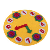 Max Kindergarten Felt Mathematical Diy Handwork Math Education Toy Digital Clock