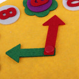 Max Kindergarten Felt Mathematical Diy Handwork Math Education Toy Digital Clock