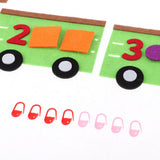 Max Kindergarten Felt Mathematical Diy Handwork Math Education Toy Train