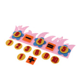 Max Kindergarten Felt Mathematical Diy Handwork Math Education Toy Number-Pink