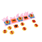 Max Kindergarten Felt Mathematical Diy Handwork Math Education Toy Number-Pink