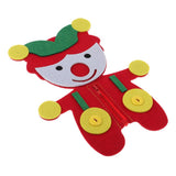 Max Early Learning Basic Life Skills Learn to Dress - Zipper, Button Clown