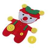 Max Early Learning Basic Life Skills Learn to Dress - Zipper, Button Clown