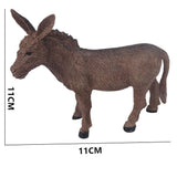 Max Simulation Animals Figures Collectibles Hand Painted Farm Animal Toy Donkey
