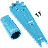 Max Hexagon Sleeve Multipurpose Car Height Wrench Screw Measuring Tools Blue