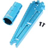 Max Hexagon Sleeve Multipurpose Car Height Wrench Screw Measuring Tools Blue