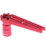 Max Hexagon Sleeve Multipurpose Car Height Wrench Screw Measuring Tools Red